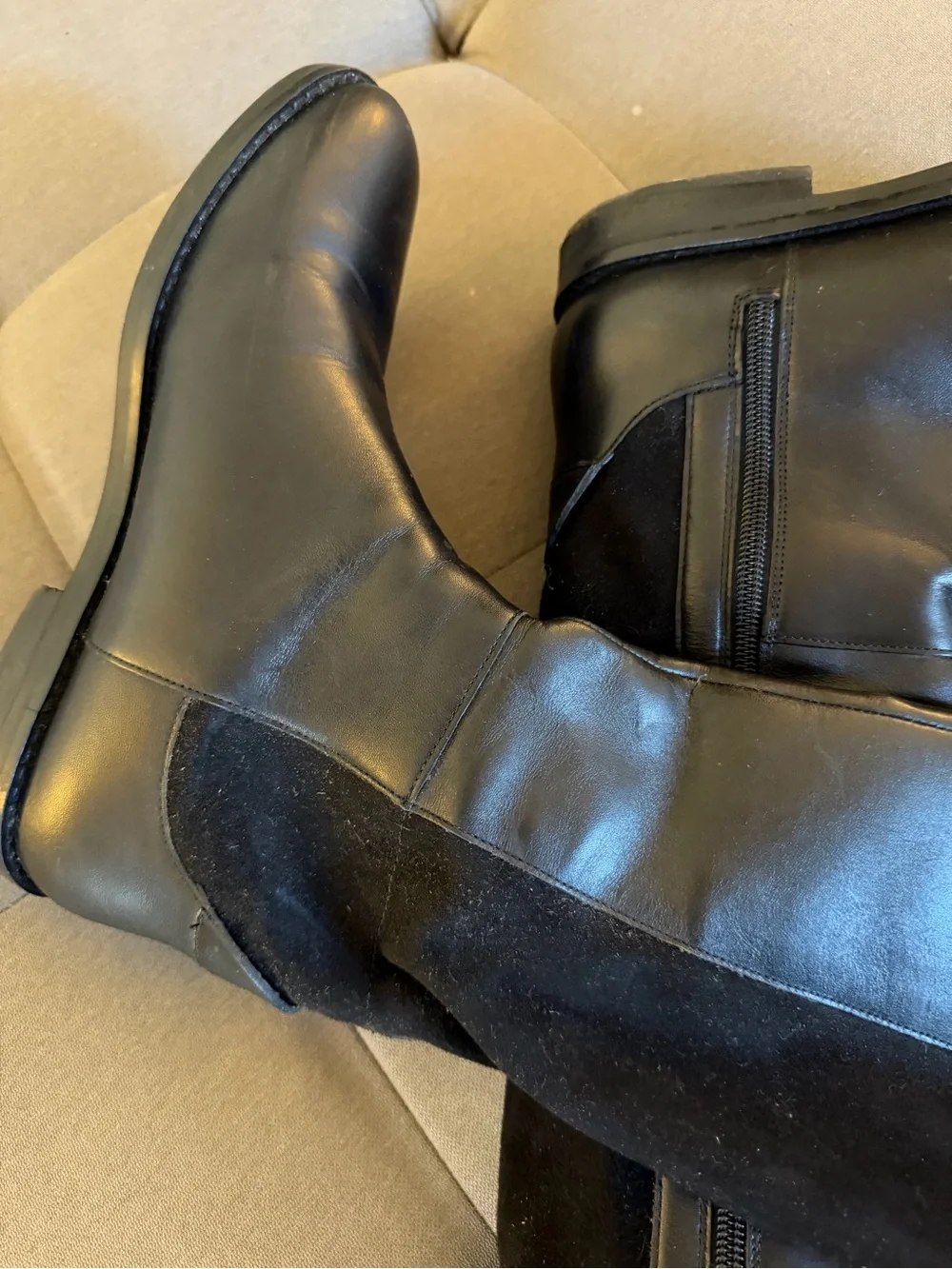 Nine West Women's Black Over-the-Knee Riding Boots